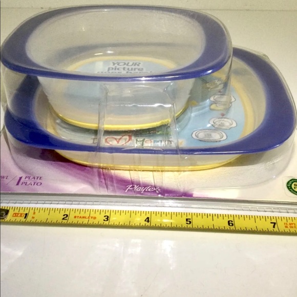 NEW Playtex Create My Own Bowl & Plate Stage 3 Blue BPA FREE - Picture 9 of 11